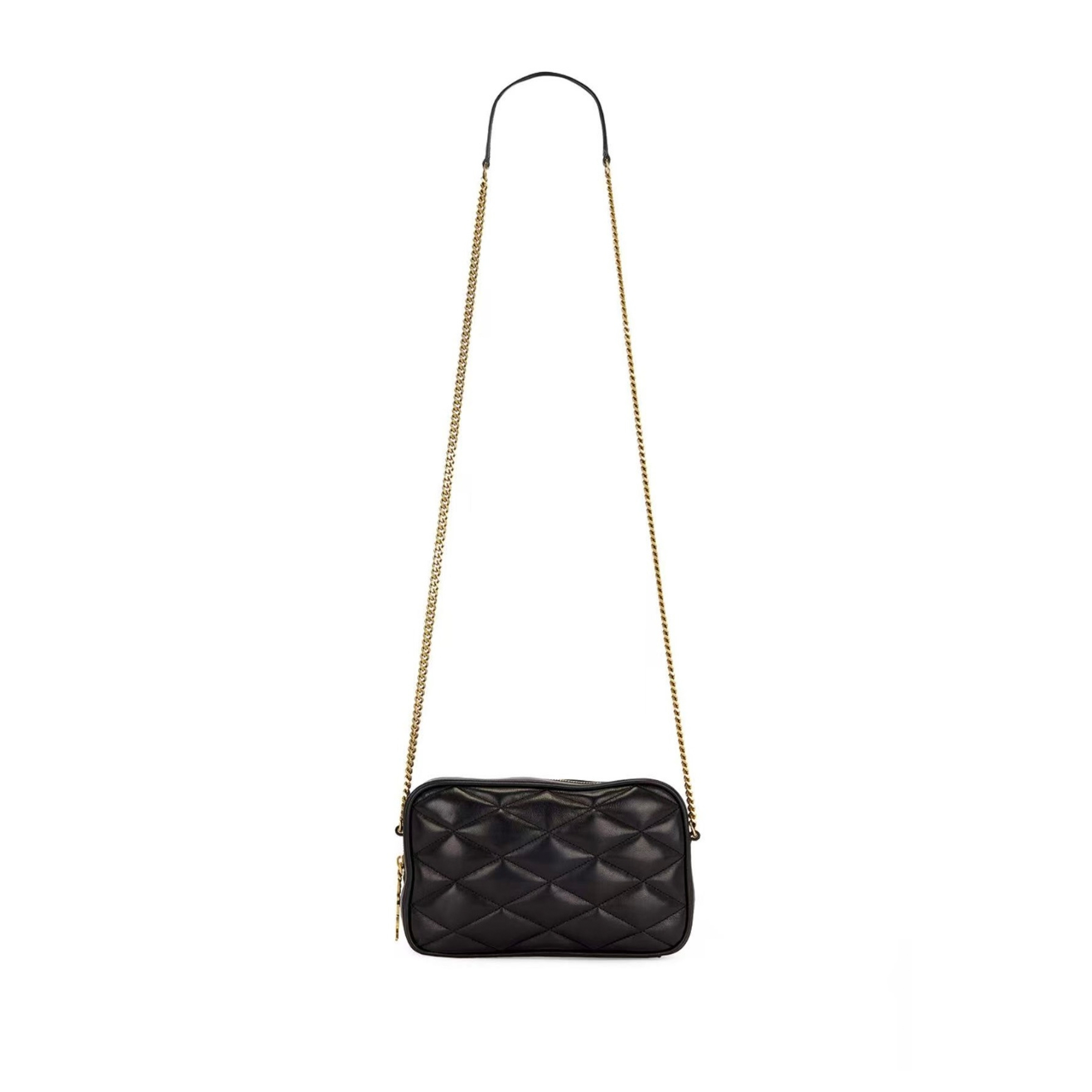 YSL CASSANDRE MATELASSÉ CARRÉ CAMERA BAG 8414391EL071000 (18*13*6cm)